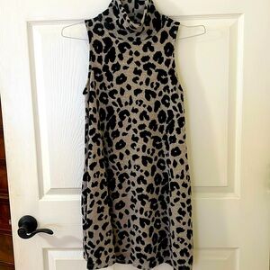Newbury Kustom Sleveless Leopard Print Dress